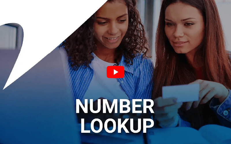 Watch our video on Number Lookup